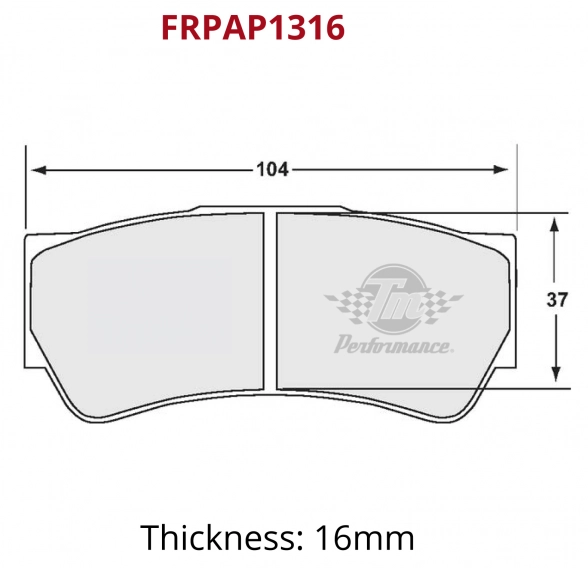Plaquettes de frein Pista (FRPAP1316)