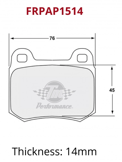 Plaquettes de frein Pista (FRPAP1514)