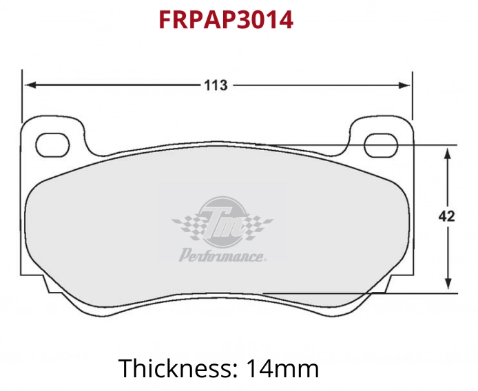 Plaquettes de frein avant Pista (FRPAP3014)